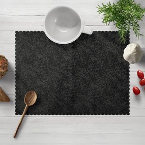 Biante Teflónové prestieranie na stôl TF-098 Venezia čierne 30x40 cm
