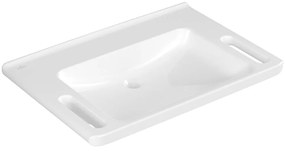 VILLEROY &amp; BOCH ViCare závesné umývadlo bez otvoru, bez prepadu, 800 x 550 mm, biela alpská, s povrchom AntiBac a CeramicPlus, 4A6883T2
