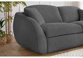 Tmavosivá rozkladacia pohovka 235 cm Cezanne – Bobochic Paris