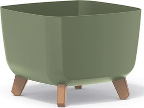 Plastový kvetináč na nožičkách DGQL300 29 cm - zelená