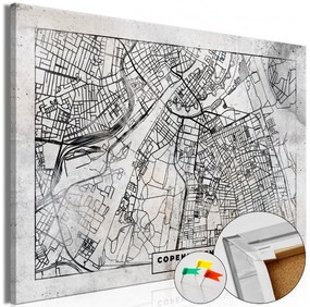Artgeist Obraz na korku - Copenhagen Plan [Cork Map] Veľkosť: 60x40