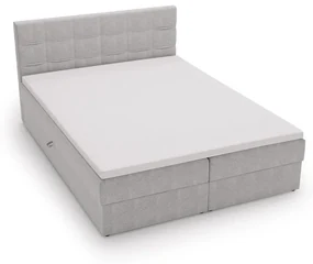 Čalúnená posteľ 140x200 ELSIE 2 s úložným priestorom - biela