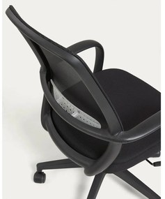 Čierna kancelárska stolička Melva – Kave Home