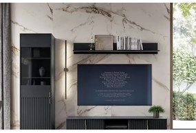 Nástenná polica FLOP čierna