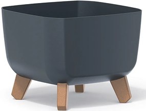 Plastový kvetináč na nožičkách DGQL240 24 cm - antracit