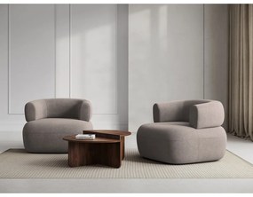 Béžové kreslo z textílie buklé Jenny – Micadoni Home