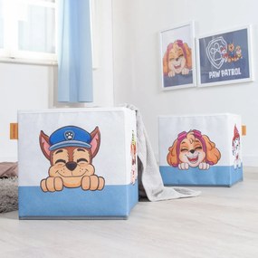 Látkové detské organizéry na hračky v súprava 2 ks 27x27x27 cm Paw Patrol – Roba