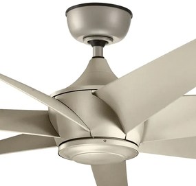 Kichler KLF-LEHR-80-AS - Stropný ventilátor LEHR IP44 + diaľkové ovládanie