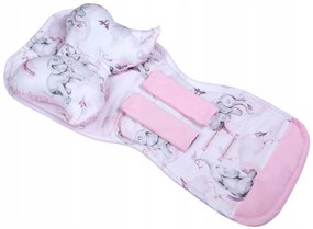 Vulpi Podložka do kočíka 5v1 ZUZU Velvet Farba: ružová-slon