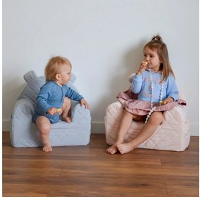 Pohodlné kresielko s uškami pre deti TYRKYSOVÁ