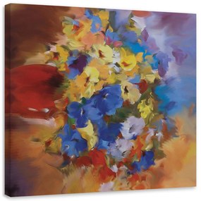Gario Obraz na plátne Farebné kvety na lúke Rozmery: 30 x 30 cm