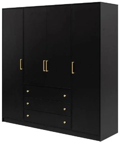 Skriňa Bali D4 retro čierna