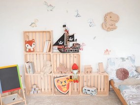 ČistéDrevo Drevená debnička 50 x 39 x 20 cm (vhodná na ovocie)