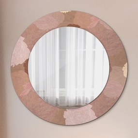 Okrúhle dekoračné zrkadlo s motívom Zloženie ruží fi 50 cm