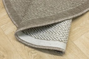 Obojstranný koberec BRUSSELS 205803/10610 béžový / krémový kruh