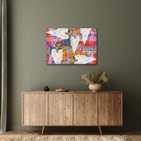 Obraz - Srdce na abstraktnom pozadí (70x50 cm)