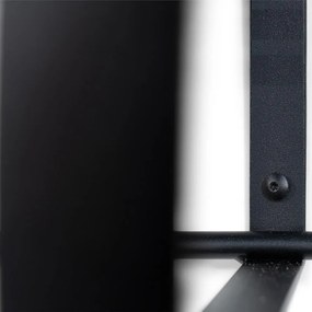 Čierny kovový nástenný vešiak s poličkou Rex – Spinder Design