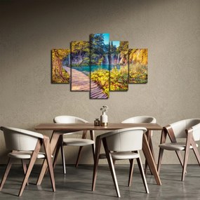 Obraz - Plitvické jazerá, Chorvátsko (150x105 cm)