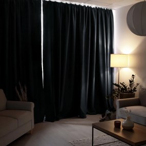 Goldea zatemňovací záves blackout - tmavo antracitový 140x270 cm