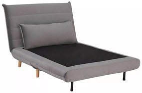 Sivé rozkladacie kreslo SPIKE