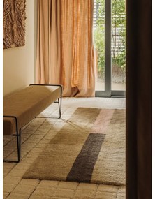 Ručne tkaný vlnený behúň 80x230 cm Chroma Dusty Pink – Lorena Canals