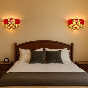 Brilagi - Tiffany vitrážové nástenné svietidlo GARLAN 1xE14/40W/230V