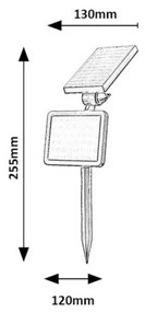 Rabalux 77011 solárne vonkajšie osvetlenie Kelna, nástenné aj zapichovacie