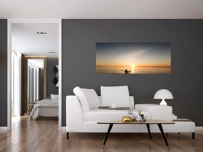 Obraz - kajak na mori (120x50 cm)