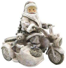 Dekorácie Santa na motorke - 13 * 10 * 13 cm