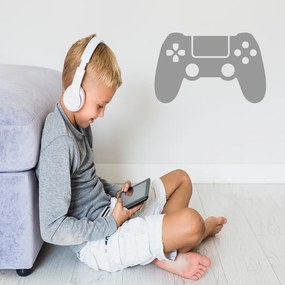 Veselá Stena Samolepka Ovládač na playstation Farba: šedá, Veľkosť: 100 x 64 cm