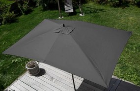 Slnečník Florida 2x3m - polyester/drevo 6kg - antracit
