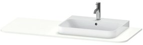 DURAVIT Happy D.2 Plus doska pre skrinku pod umývadlo (s jedným výrezom vpravo), 1300 x 550 x 16 mm, biela matná lakovaná, HP031KR3636