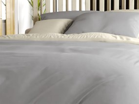 Bavlnené obliečky MONOCHROMATIC krémovo-sivé Rozmer obliečky: 70 x 90 cm | 140 x 200 cm