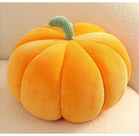 Dekoračný vankúš v tvare tekvice PUMPKIN 18 cm, oranžový