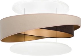 BRILAGI-LED Stropné svietidlo VELVET TWIST LED/24W/230V 4000K priemer 55 cm béžová/hnedá/zlatá