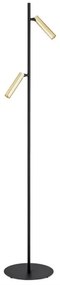 Argon 7083 - Stojacia lampa TORRE 2xG9/6W/230V čierna/mosadz