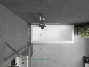 Mexen Next, vaňová  zástena 1-krídlová 60 x 150 cm, fixné krídlo, 6 mm číre sklo, chrómový profil, 895-060-000-00-00-01