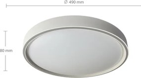 Brilagi-LED stmievateľné svietidlo NANCI LED/60W/230V 3000-6500K pr. 49 cm strieborné +DO