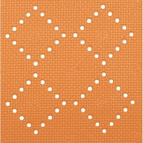Spirella Protišmyková podložka do vane ALASKA, oranžová, 71 x 36 cm