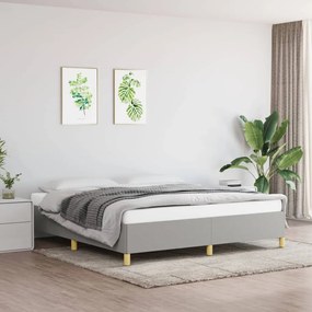 Rám na boxspring posteľ bledosivý 180x200 cm látka