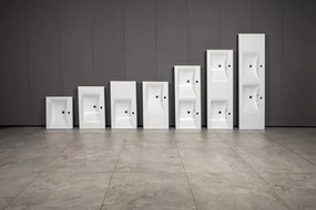 Sapho Sapho, WAVE dvojumývadlová skrinka 149,7x50x47,8cm, biela/dub cuneo, WA150-3025