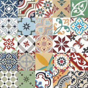 Cementové dlaždice Patchwork viacfarebné | Articima