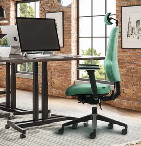 Ergonomická kancelárska stolička MOSH Elite F – zelená