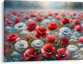 Obraz - Pole vlčích makov (70x50 cm)