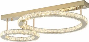 Zuma Line MX3713-2-3GT- LED stmievateľné stropné svietidlo GIRONA LED/36W/230V zlaté
