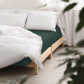 SATÉNOVÉ PRESTIERADLO 036 160X200 CM TMAVOZELENÉ