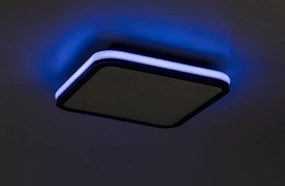 Rabalux 71399 funkčné stropné LED svietidlo Serkan 43W, čierna/biela