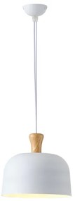 Luster na lanku 1xE27/15W/230V biela pr. 27 cm