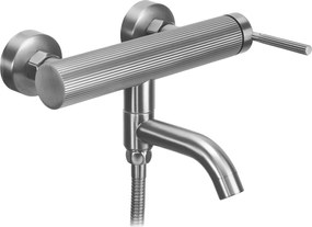 Rea Argon, vaňová batéria s ručnou sprchovou súpravou, brúsená oceľ, REA-B6452