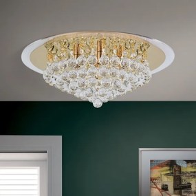 Orion DLU 2378/6/50-Krištáľové str. svietidlo GLORIA 6xG9/40W/230V pr.50 cm zlatá